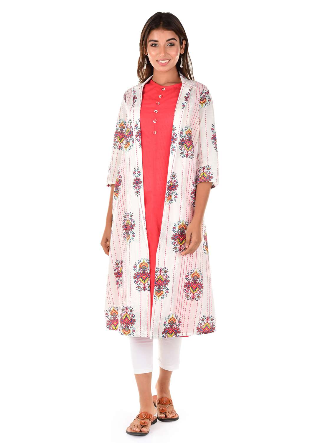 women's kurta with jacket kurta - 18362826 -  Zoom Image - 0