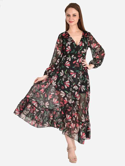 women's fit & flare floral dress - 18363203 -  Standard Image - 0