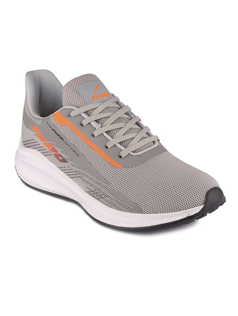 men grey lace up sport shoe