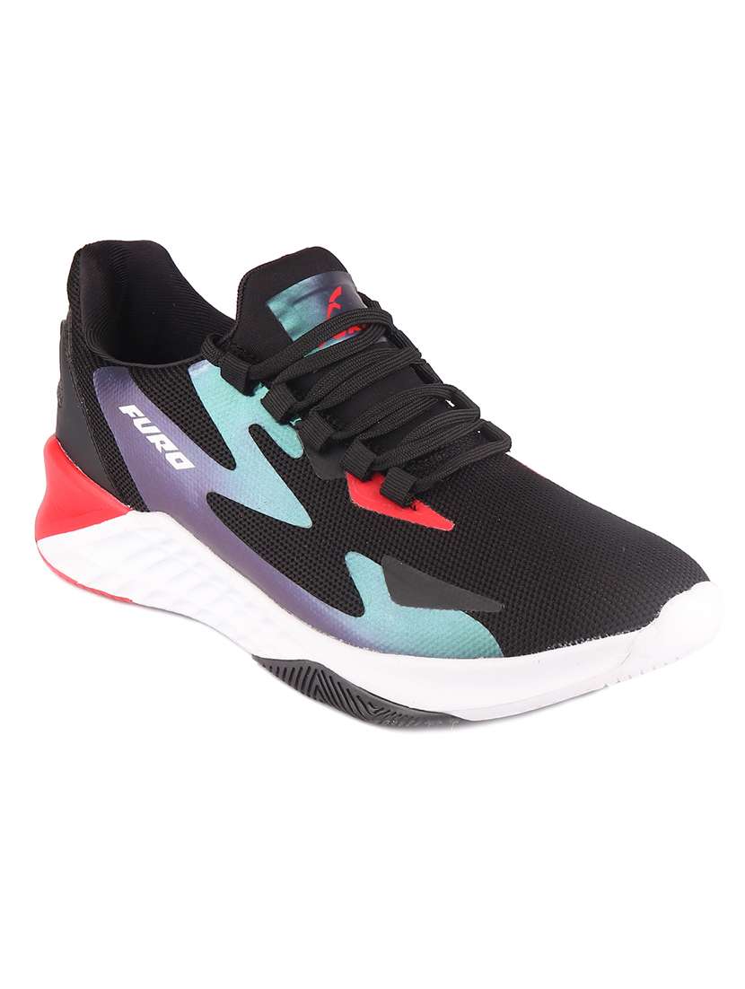 black  lace up sport shoe