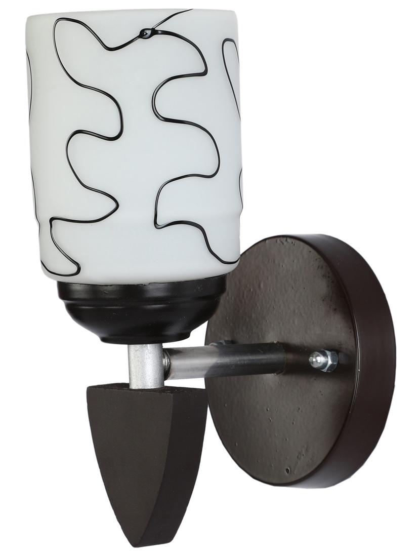 somil designer led sconce glass & wood wall lamp/ light - re131 - 18365162 - Standard Image - 2