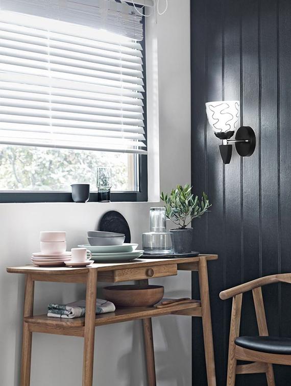 somil designer led sconce glass & wood wall lamp/ light - re135 - 18365403 - Standard Image - 2
