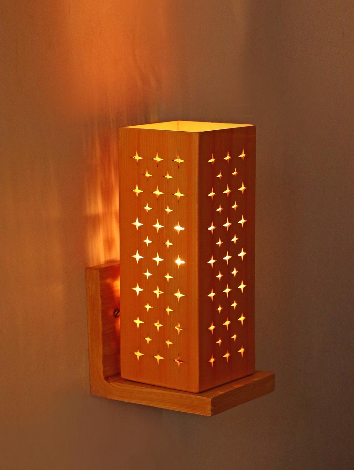 somil designer wooden wall lamp (set of 2)- aa25 - 18365533 - Standard Image - 2