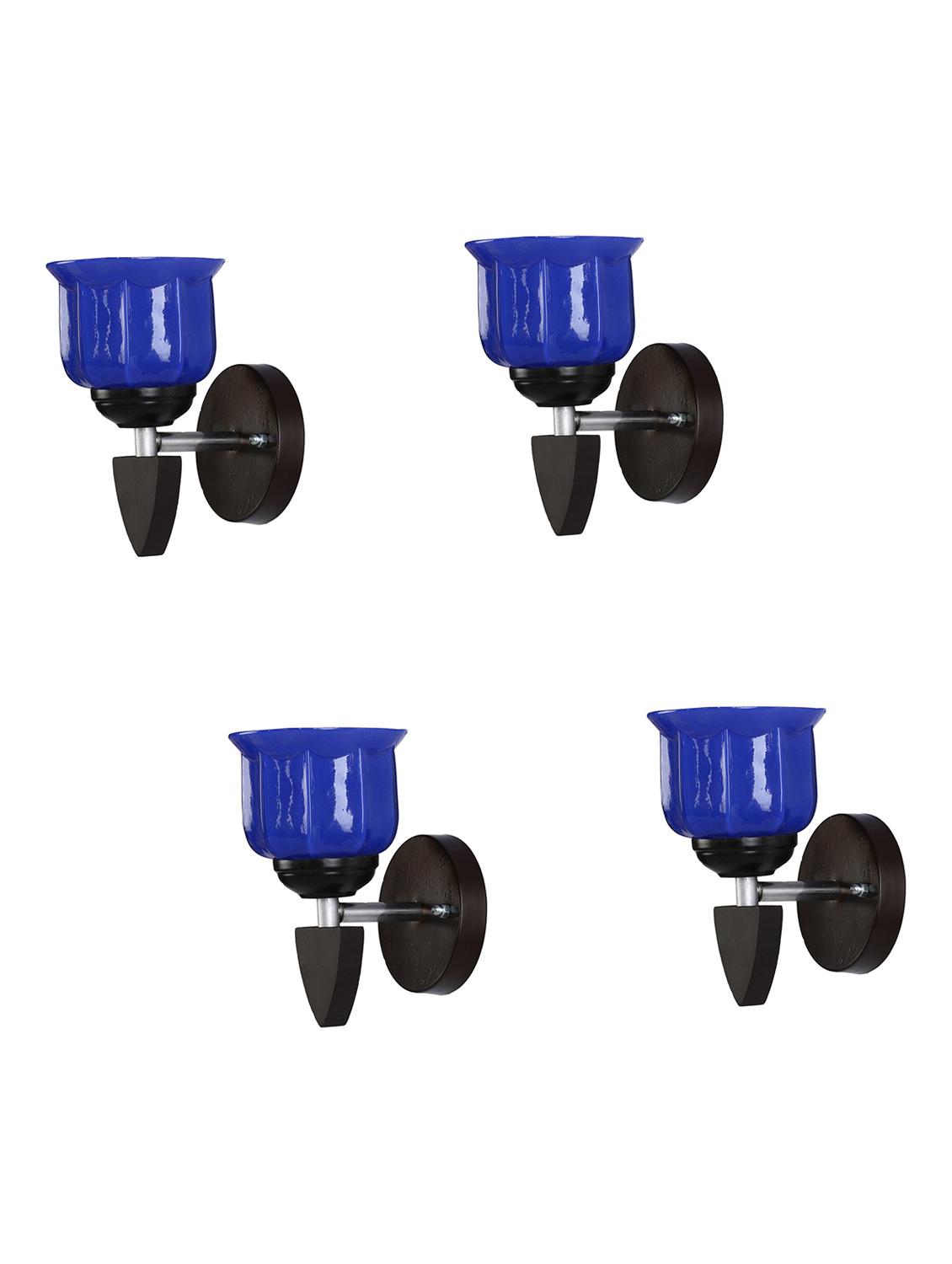 somil led sconce glass & wood wall lamp/light, 7 watt & wall fixture (set of four)-rt274 - 18365565 - Standard Image - 2