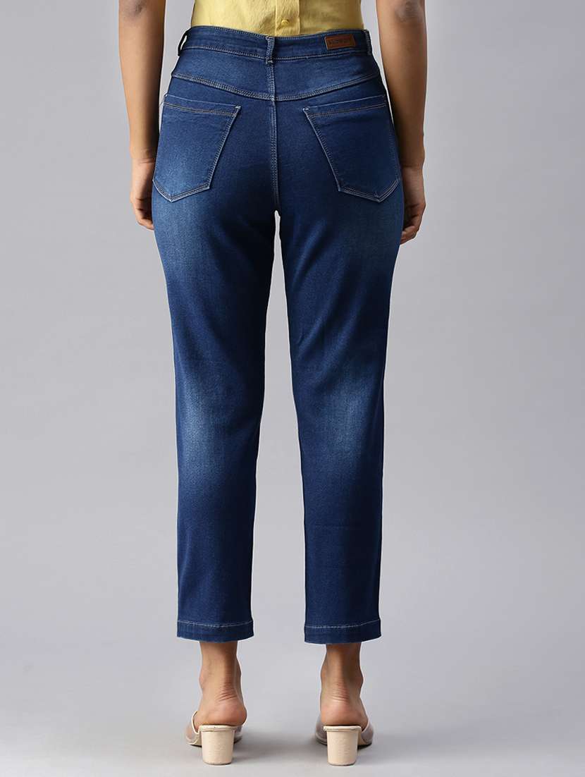 women's distress slim fit jeans - 18366929 - Standard Image - 2