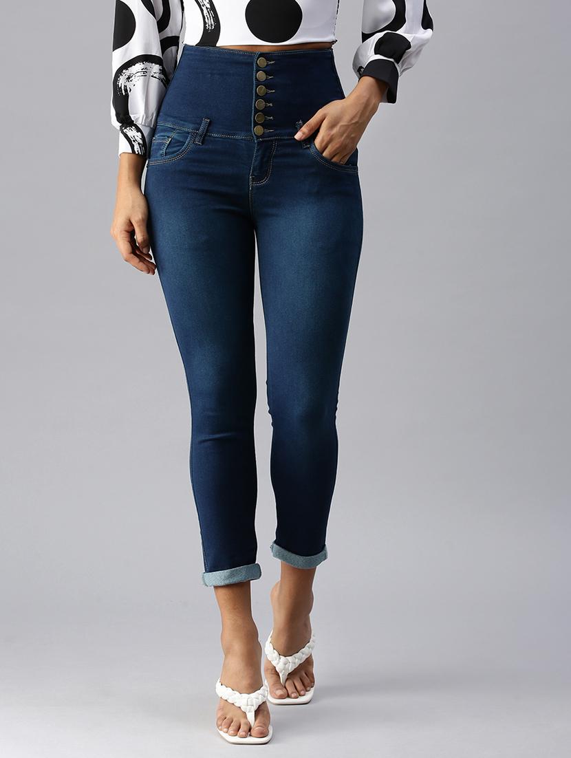 women's plain slim fit jeans - 18366951 -  Zoom Image - 0
