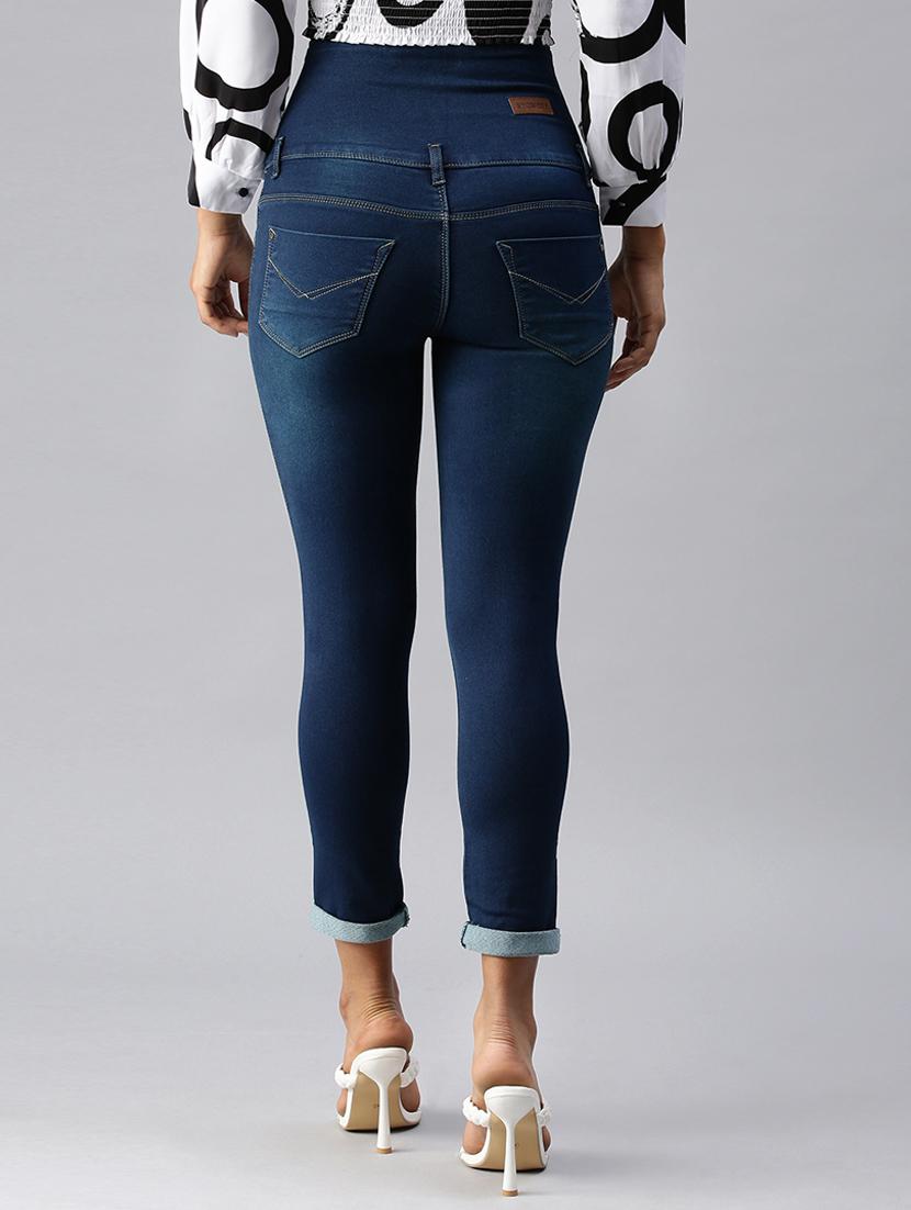 women's plain slim fit jeans - 18366951 - Standard Image - 2
