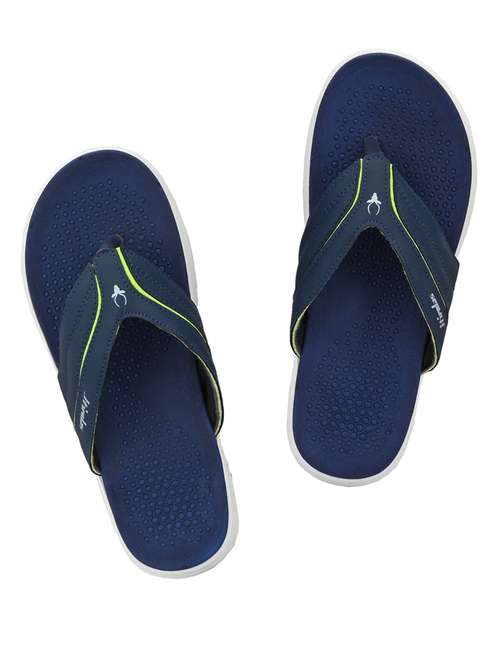 blue fabric slip on slippers - 18367080 -  Standard Image - 0