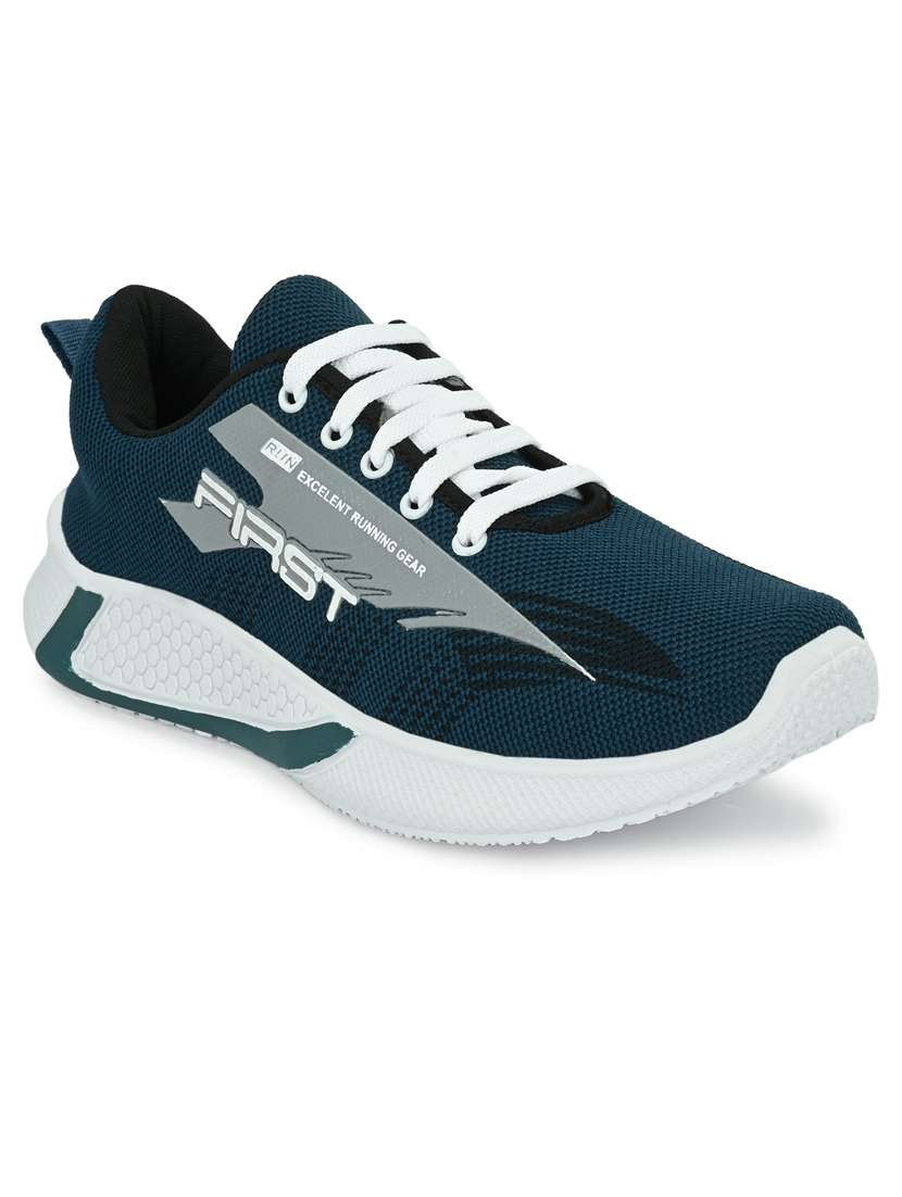 men's teal lace-up sport shoes