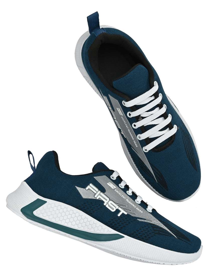 men's teal lace-up sport shoes - 18367370 -  Standard Image - 2