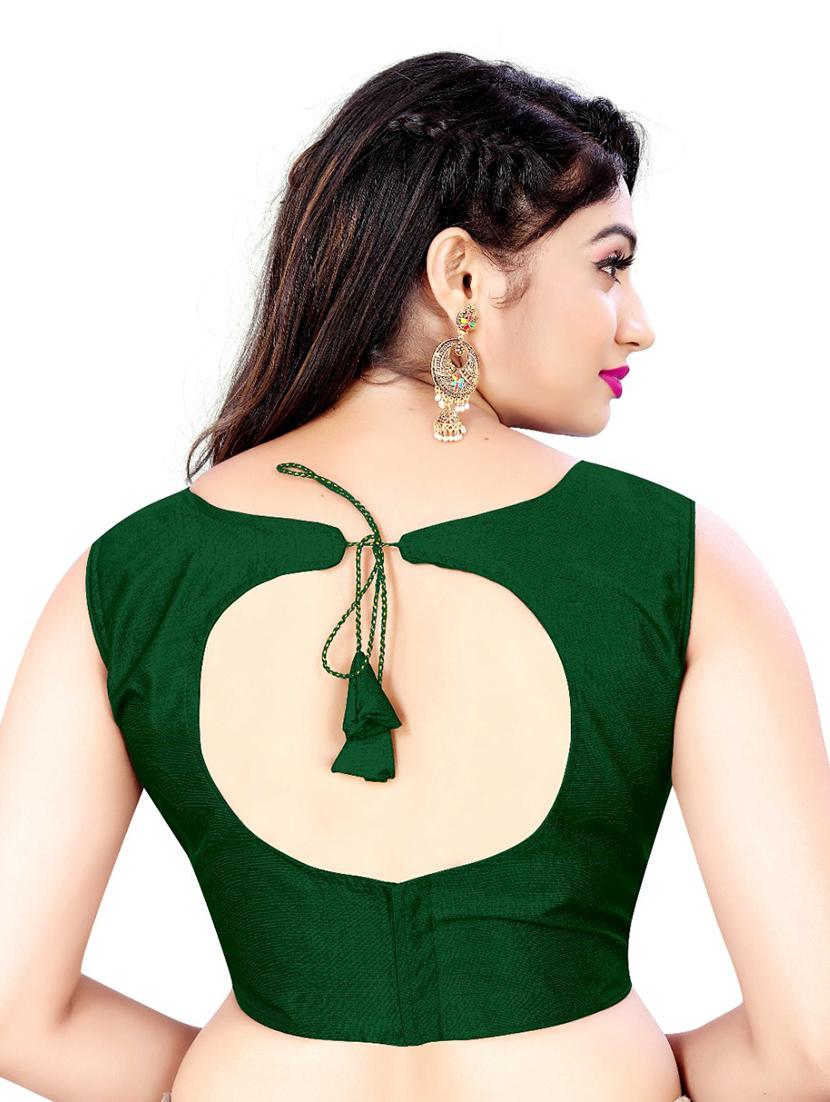green silk regular blouse - 18367473 - Standard Image - 2