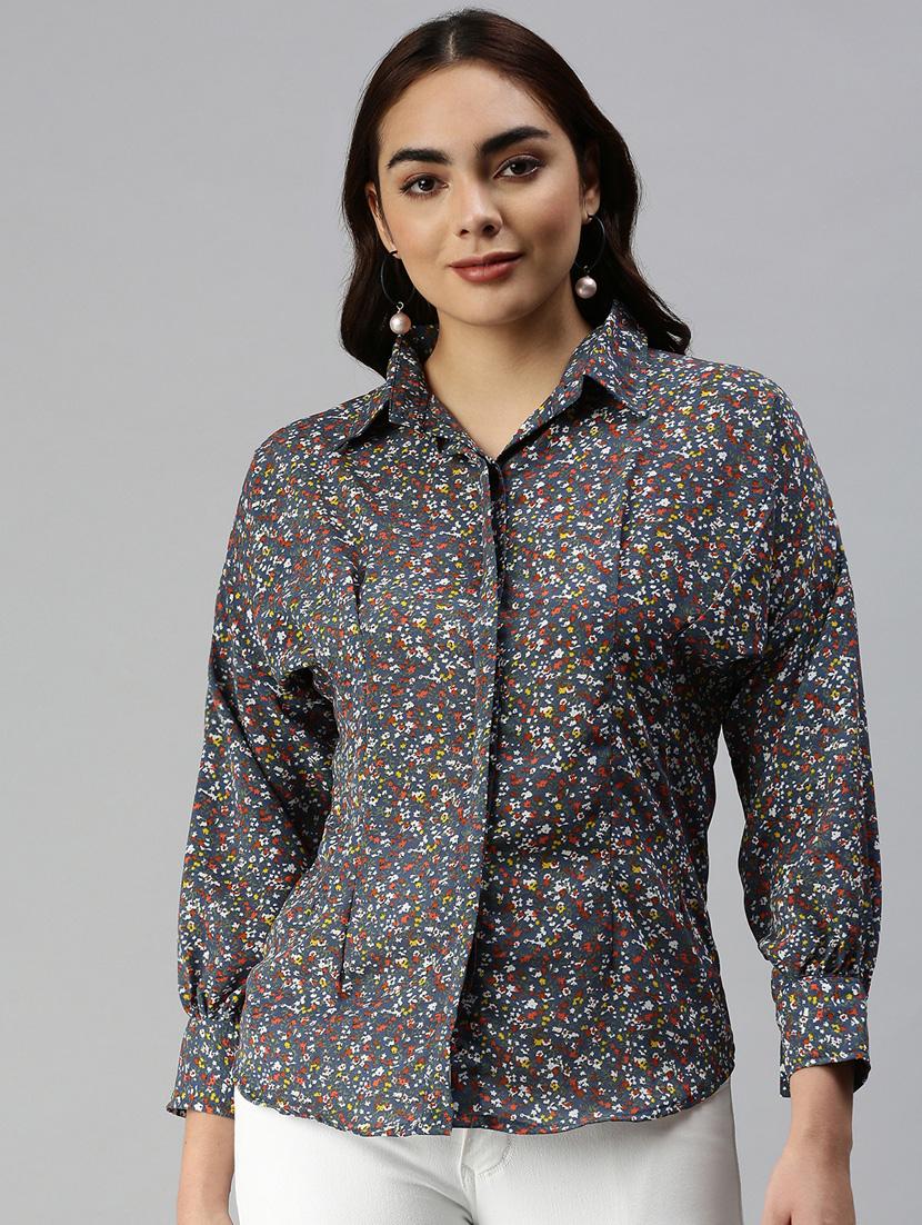 long sleeved printed regular shirt - 18367698 - Zoom Image - 0