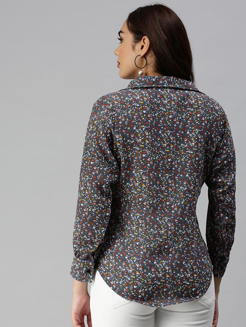 long sleeved printed regular shirt - 18367698 - Standard Image - 2