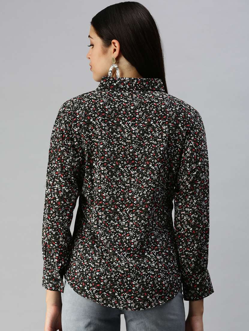 long sleeved printed regular shirt - 18367699 - Standard Image - 2