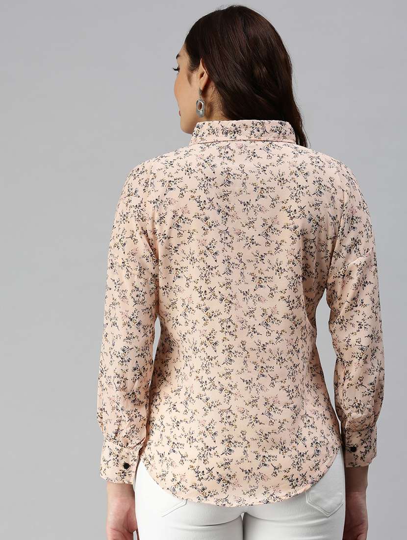long sleeved printed regular shirt - 18367703 - Standard Image - 2
