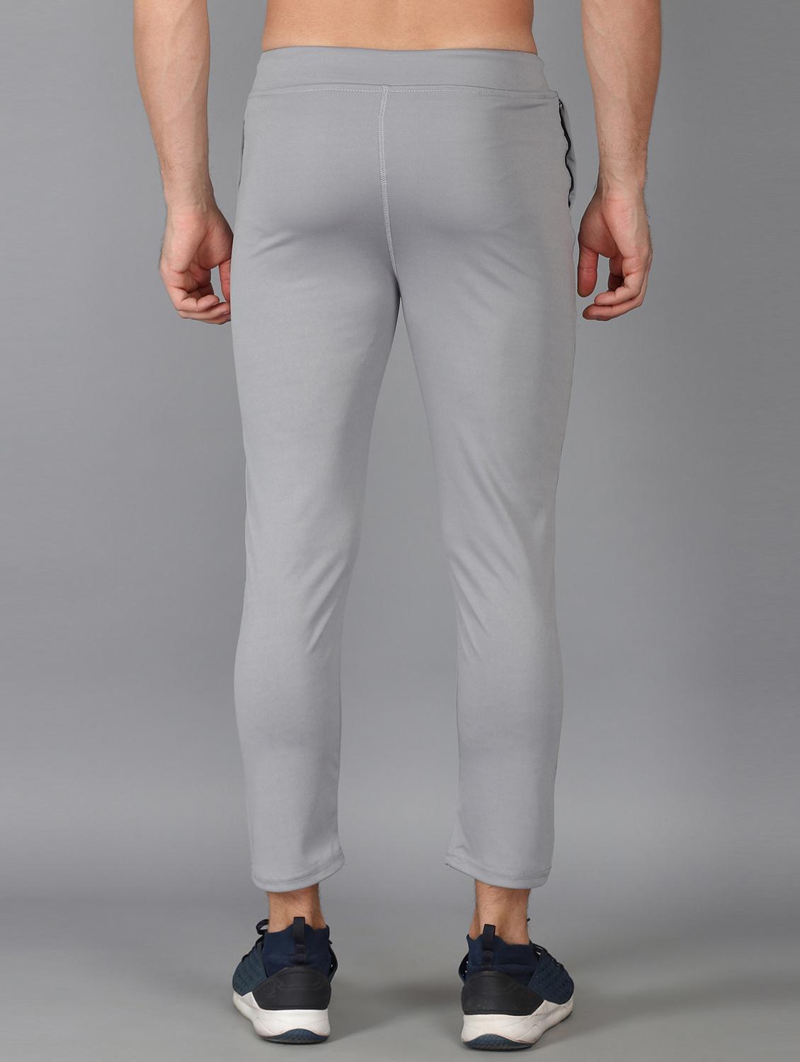 grey solid ankle length track pant - 18368183 - Standard Image - 2