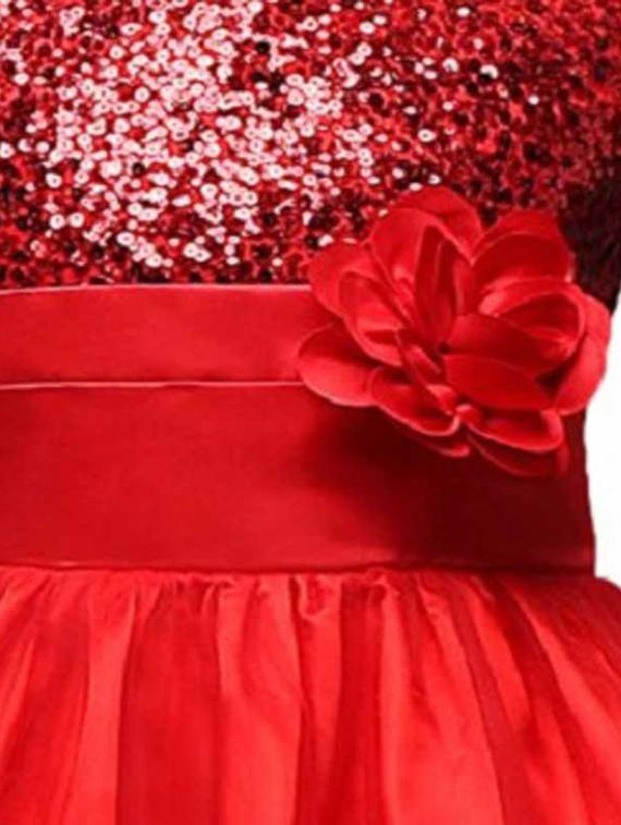 girls round neck sleeveless frock - 18368226 - Standard Image - 2