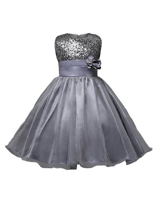 girls round neck sleeveless frock - 18368286 - Standard Image - 0