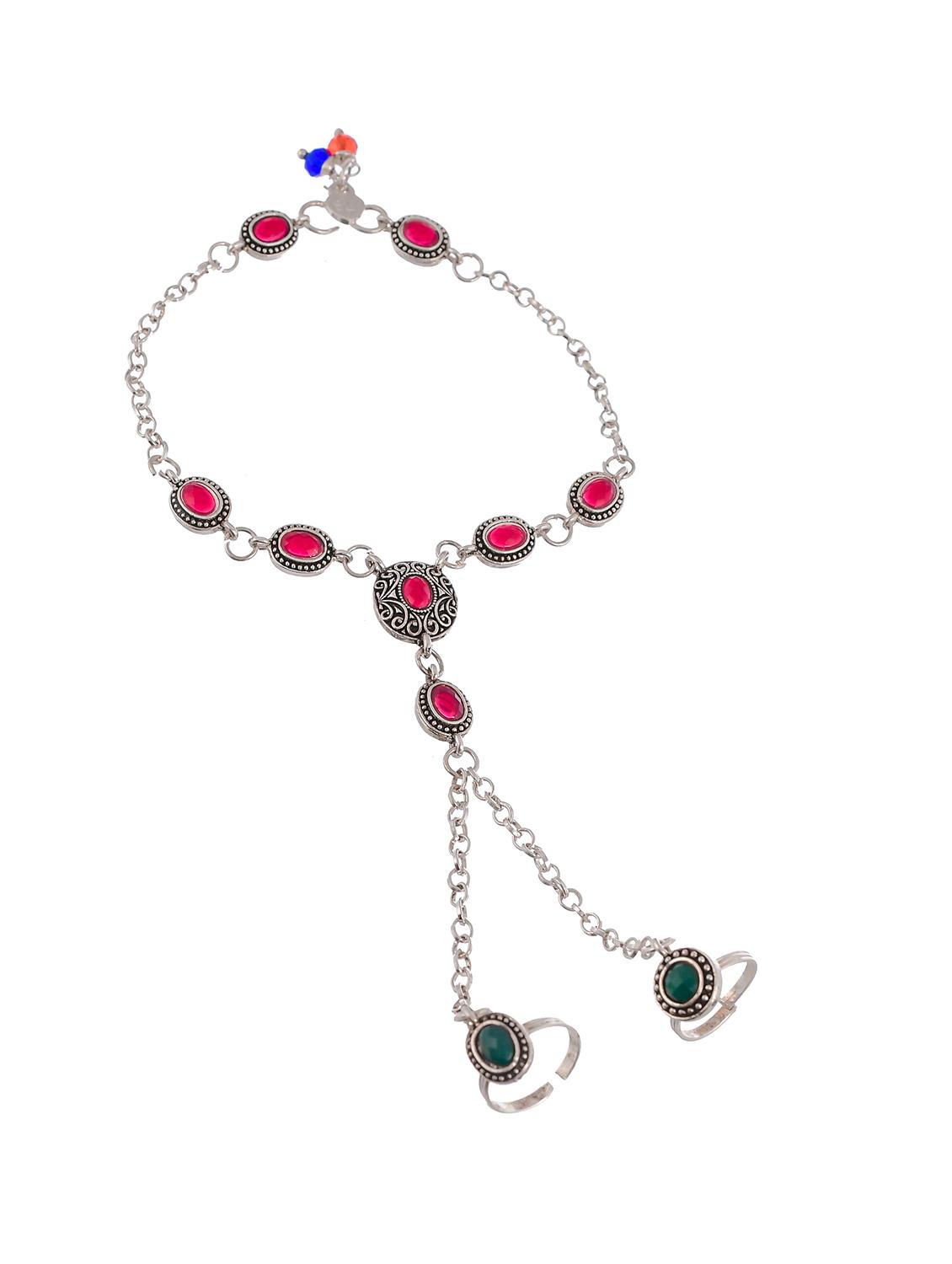 traditional anklet with attached double toe rings - 18368905 - Standard Image - 2