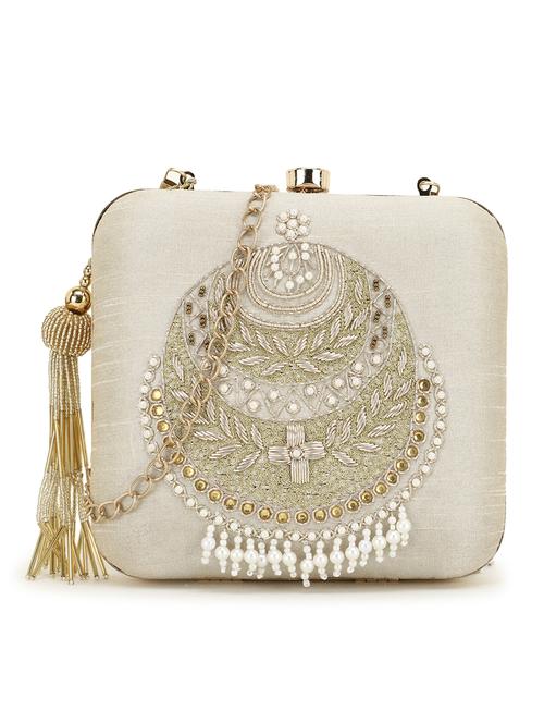 embellished box clutch - 18369053 - Standard Image - 0