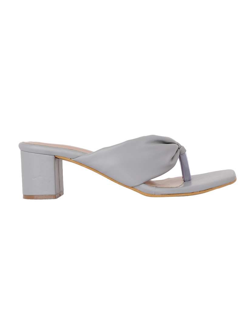 grey synthetic slip on sandals - 18369151 -  Standard Image - 2