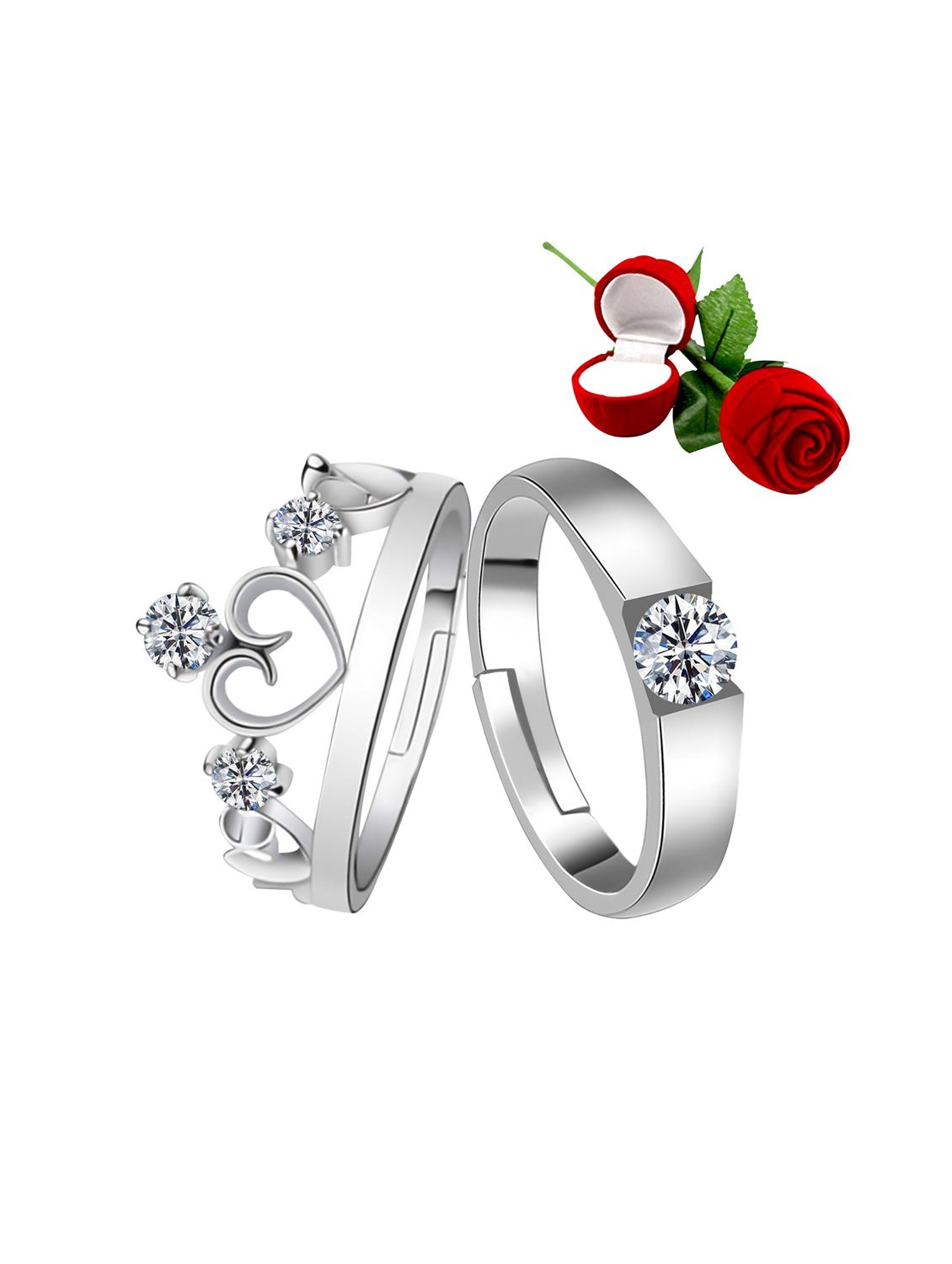 silver plated finger ring - 18369700 - Zoom Image - 0