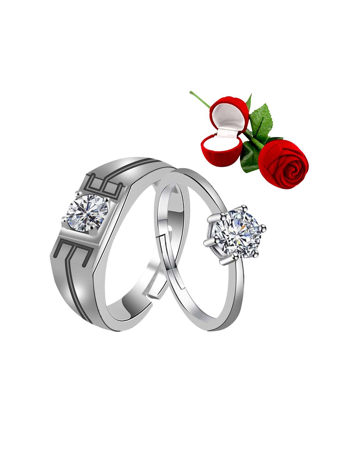 silver plated finger  ring