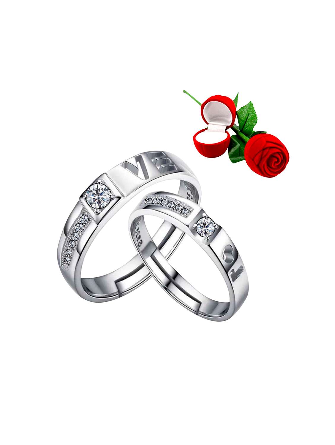 silver plated finger  ring