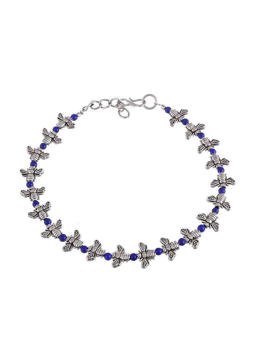 silver brass anklets and payal - 18369884 -  Standard Image - 2