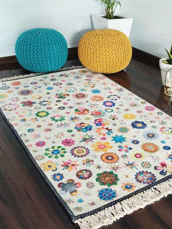 avioni carpets for living room - kids collection garden in room - 120cm x 180cm (~4feet x 6feet)