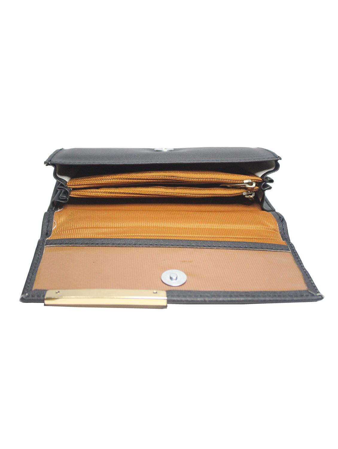 black solid regular wallet - 18370761 - Standard Image - 2