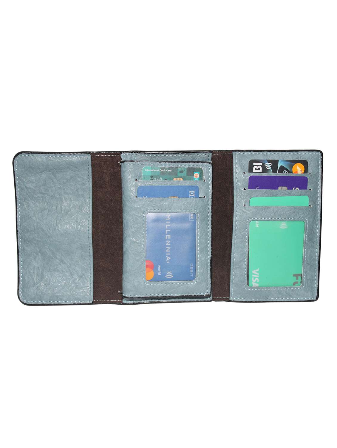 blue solid wallet - 18370778 -  Standard Image - 2