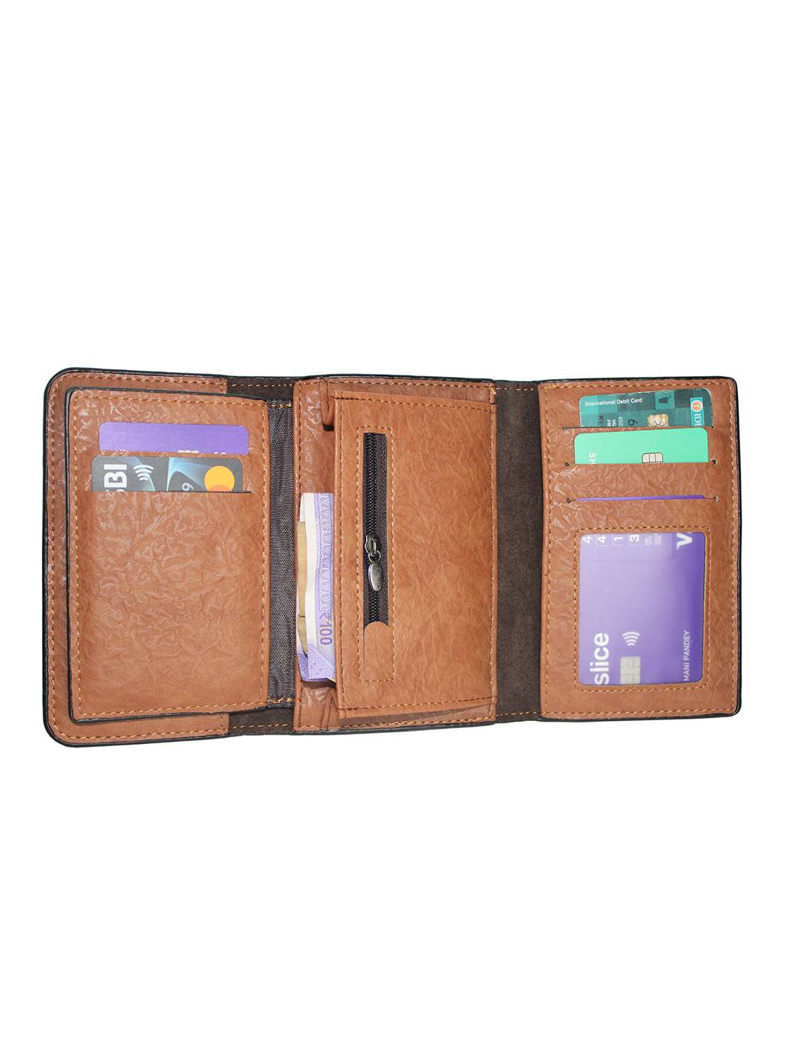 brown solid wallet - 18370780 -  Standard Image - 2