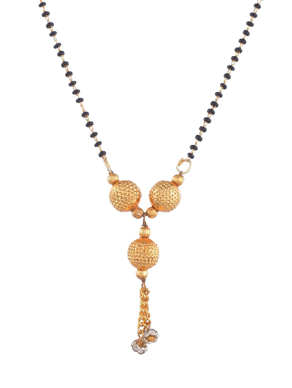 gold beads mangalsutra - 18370876 - Standard Image - 2