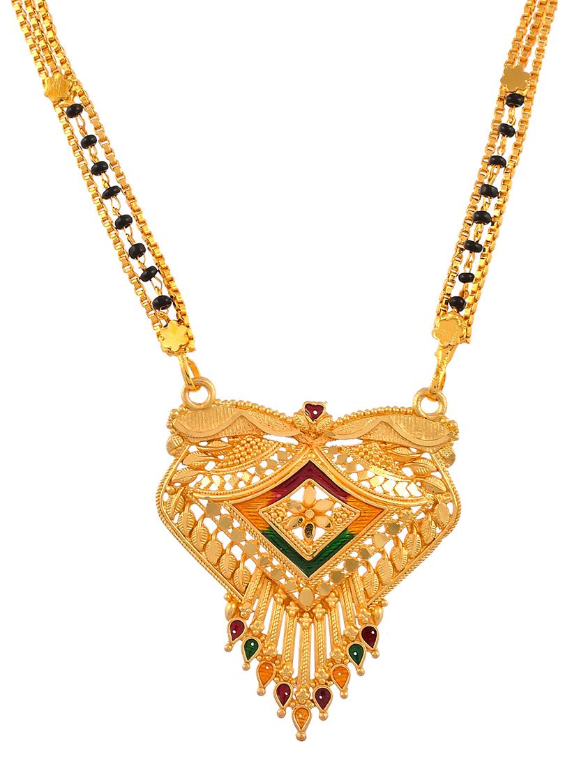 gold beads mangalsutra - 18370946 - Standard Image - 2