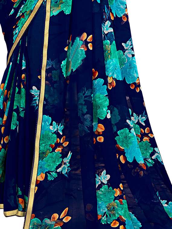 floral printed saree - 18371487 - Standard Image - 2
