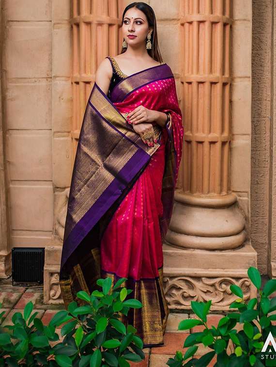 women's banarasi saree with blouse