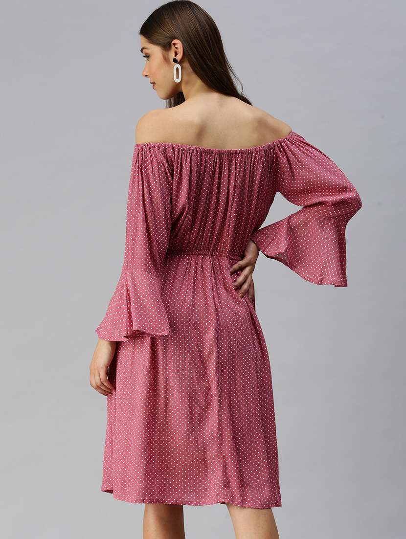 women's fit & flare self design dress - 18372139 -  Standard Image - 2