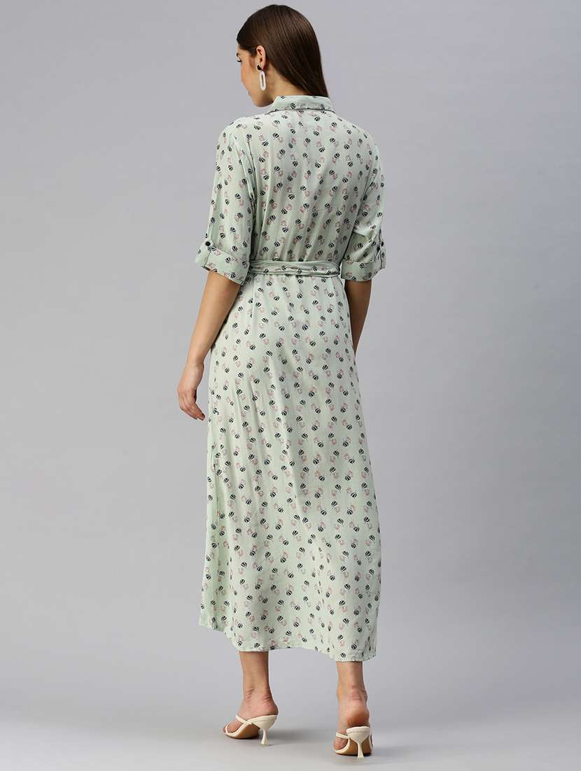 women's shirt printed dress - 18372144 -  Standard Image - 2