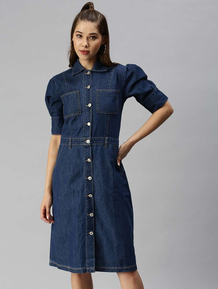 women's shirt solid dress