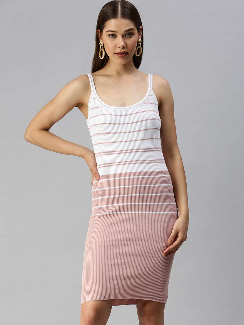 women's bodycon striped dress