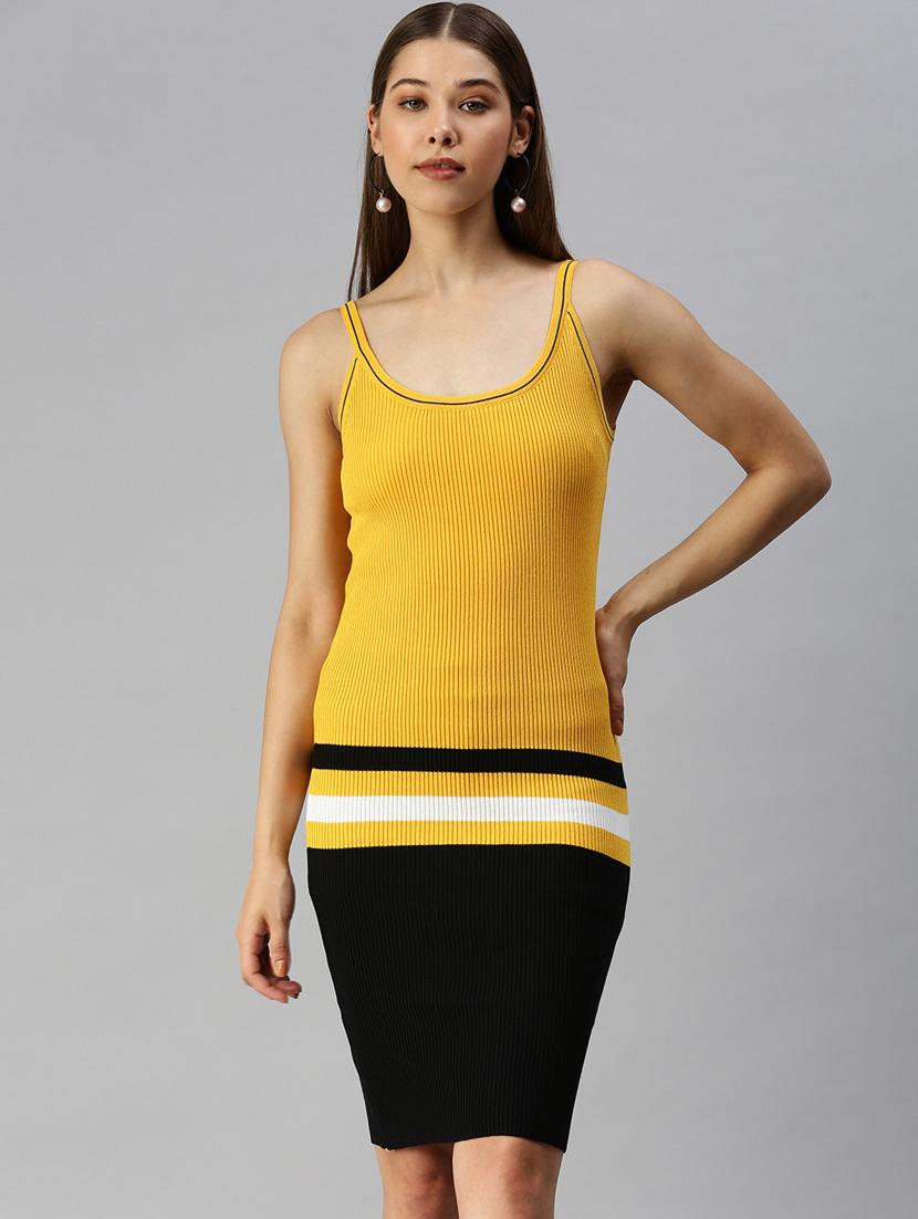 women's bodycon color block dress