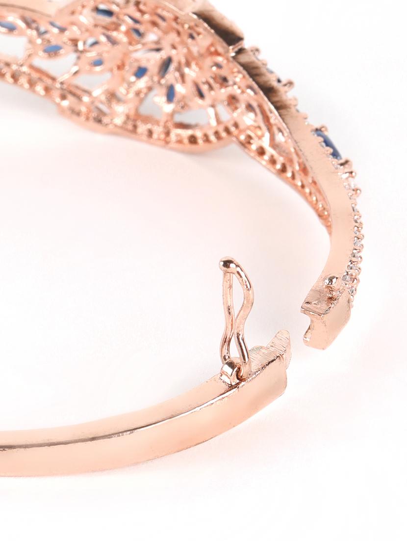 blue silver plated bangle bracelet - 18372314 - Standard Image - 2
