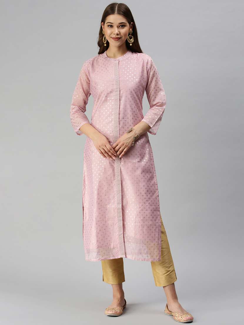 women's front slit kurta - 18372806 -  Zoom Image - 0