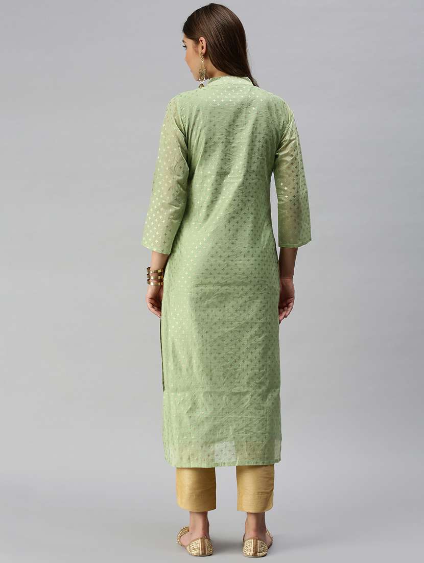women's straight kurta - 18372807 - Standard Image - 2