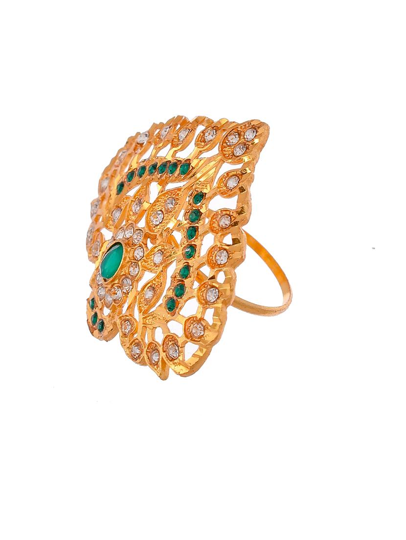 gold brass maang teekas & passa - 18373765 - Standard Image - 2
