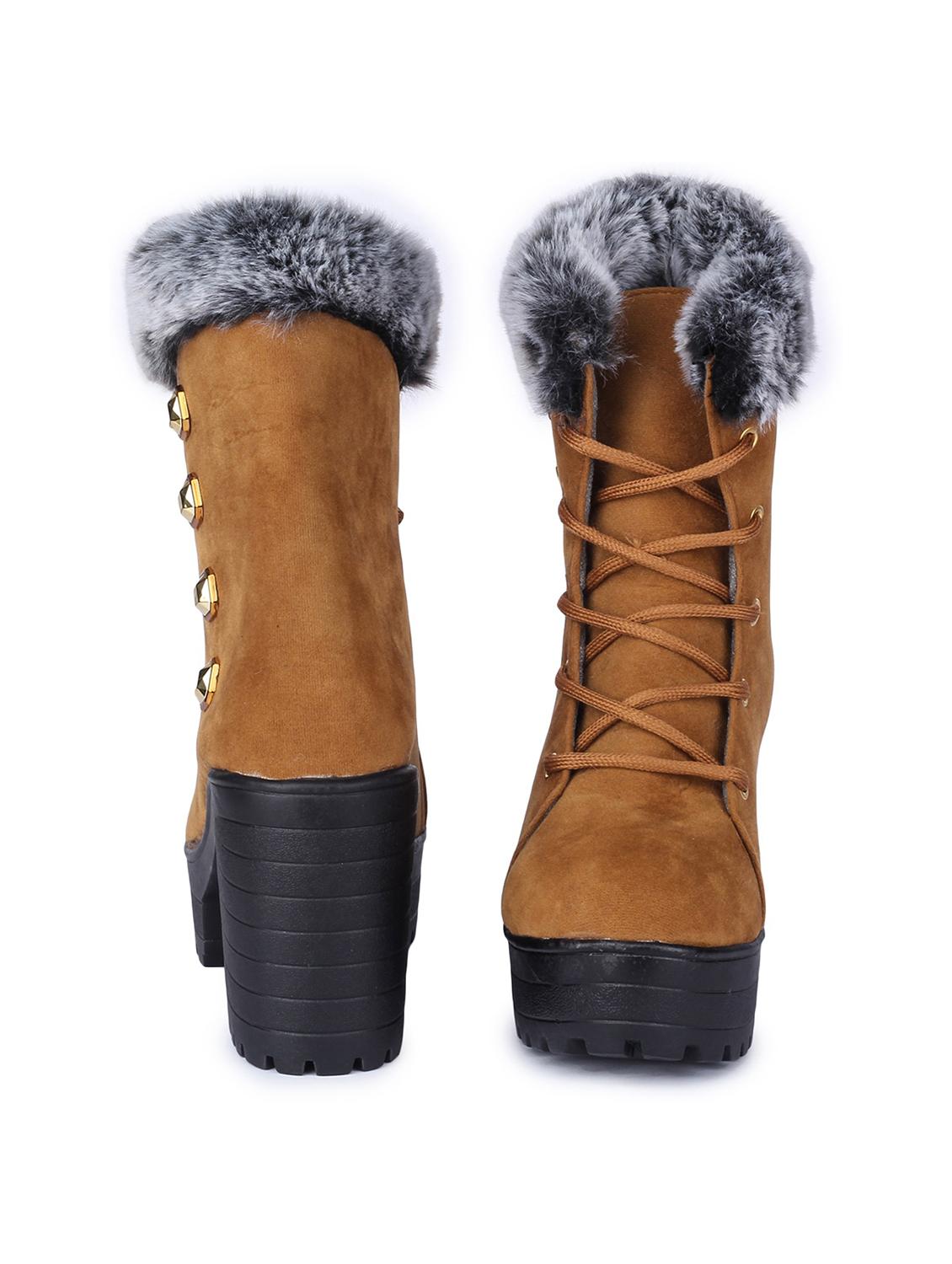 tan ankle lace up boot - 18374883 - Standard Image - 2