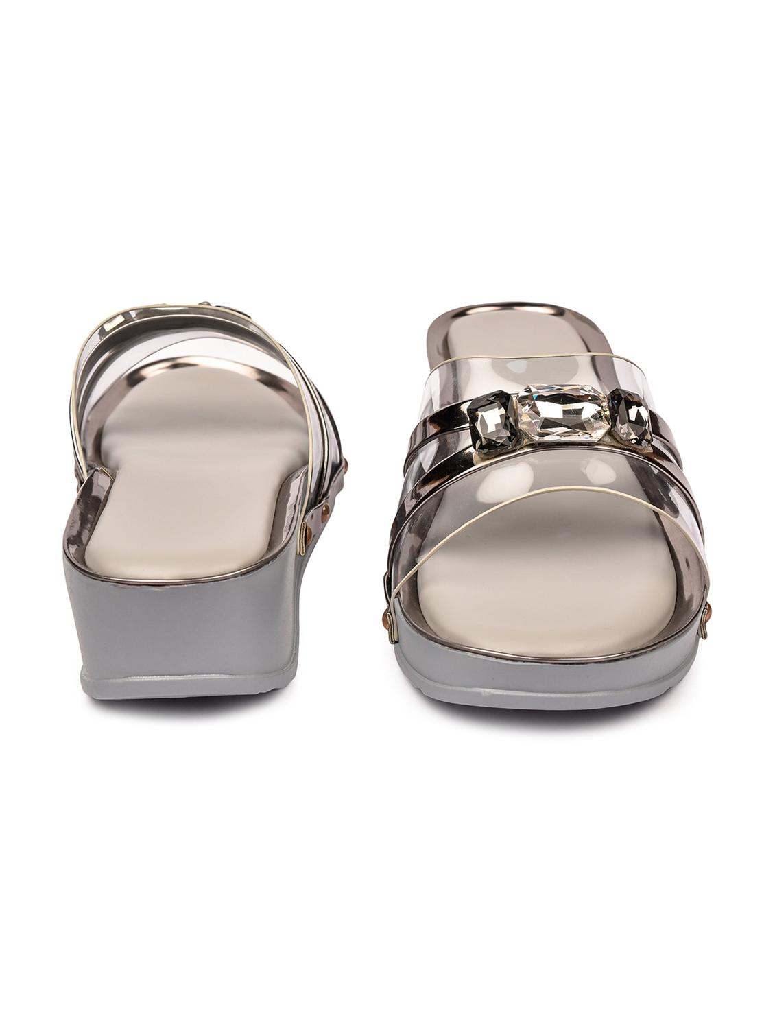 luv byt's trendy collections of wedges sandal for women & girls. - 18374981 - Standard Image - 2