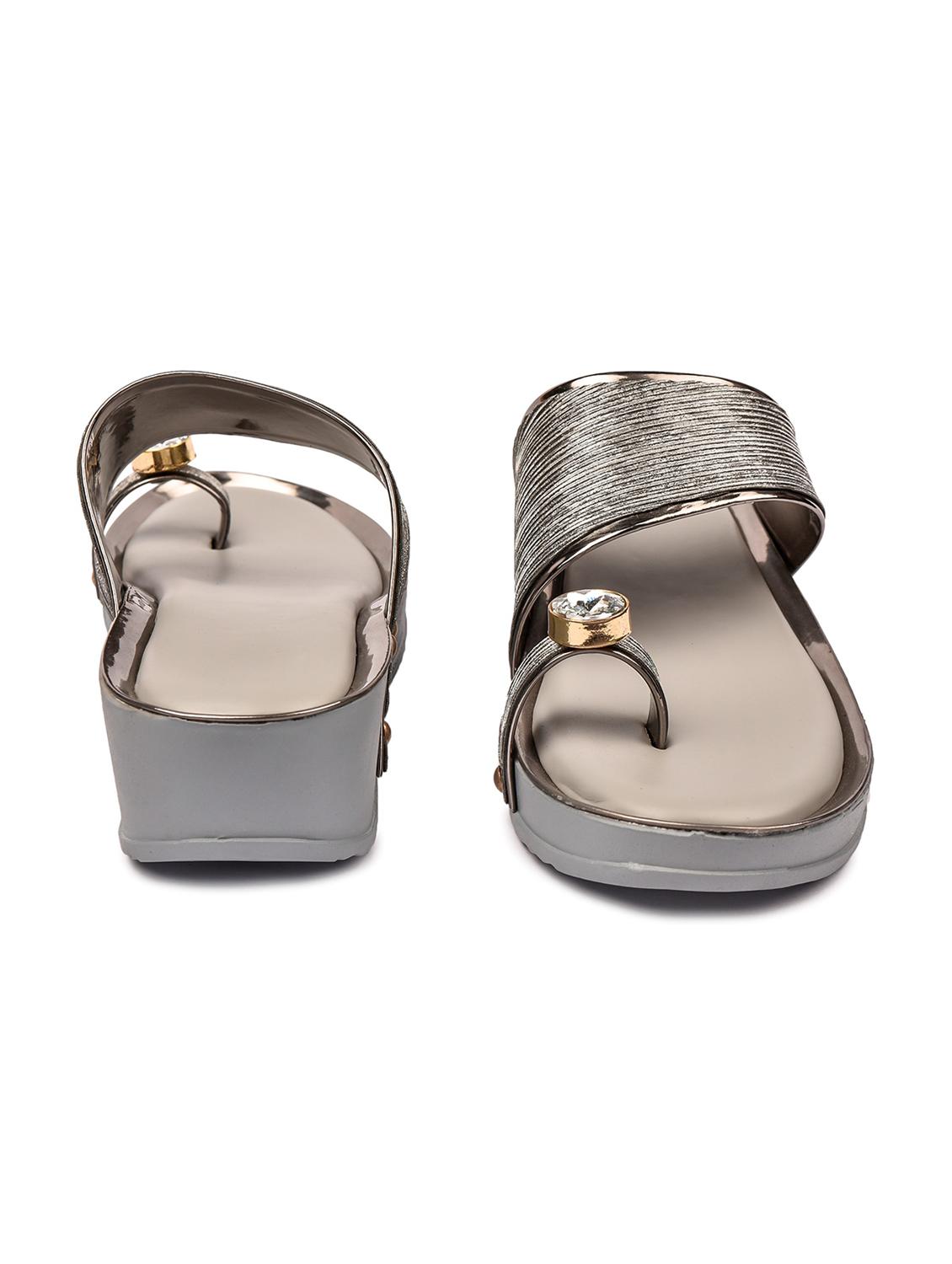 luv byt's trendy collections of wedges sandal for women & girls. - 18374990 - Standard Image - 2