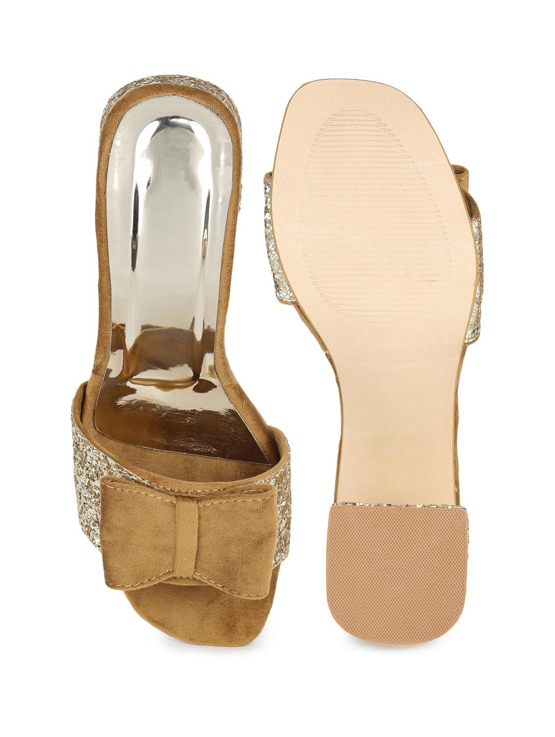 tan synthetic slip on sandals - 18374991 - Standard Image - 2